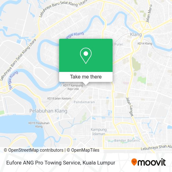 Eufore ANG Pro Towing Service map