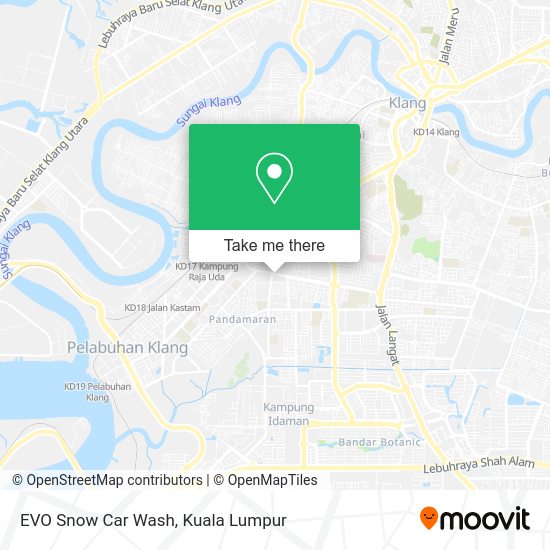 EVO Snow Car Wash map