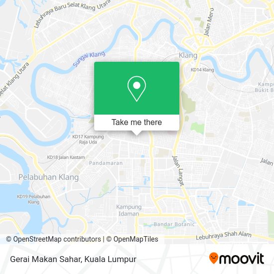 Peta Gerai Makan Sahar