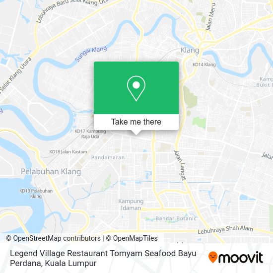 Legend Village Restaurant Tomyam Seafood Bayu Perdana map