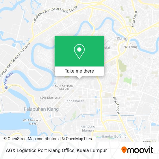 AGX Logistics Port Klang Office map