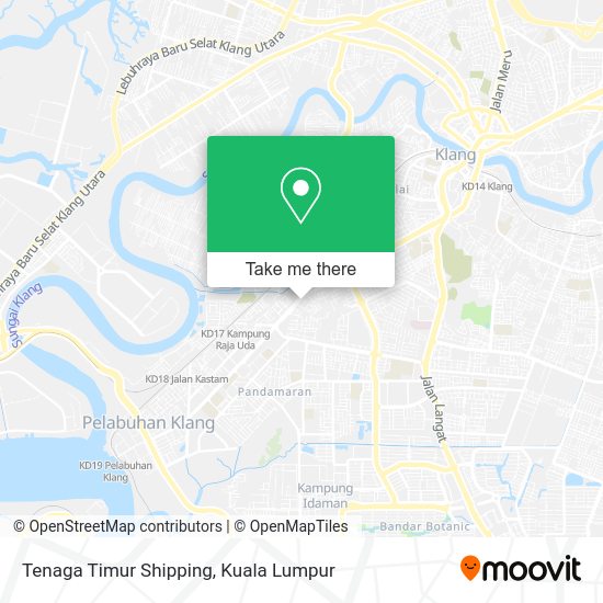 Tenaga Timur Shipping map