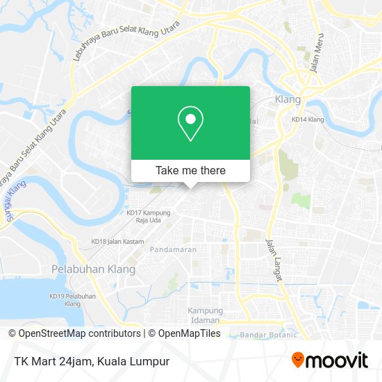 TK Mart 24jam map