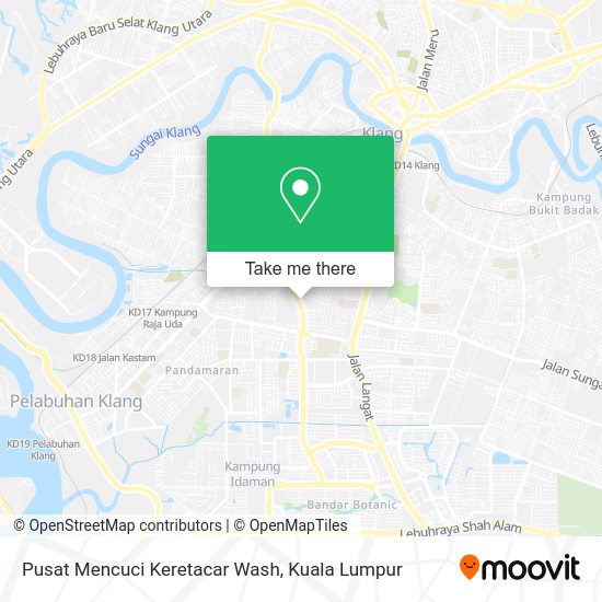 Pusat Mencuci Keretacar Wash map