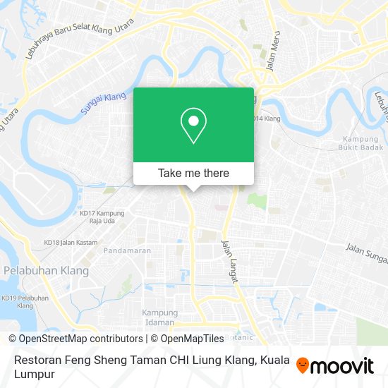 Peta Restoran Feng Sheng Taman CHI Liung Klang