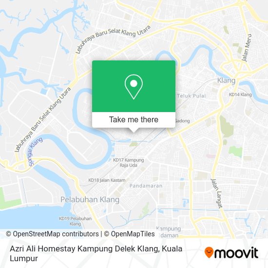 Peta Azri Ali Homestay Kampung Delek Klang