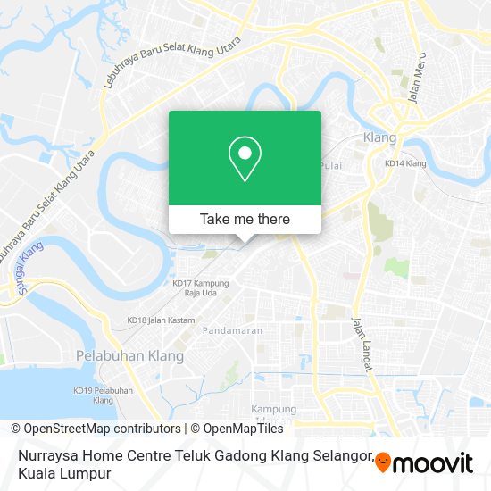 Peta Nurraysa Home Centre Teluk Gadong Klang Selangor