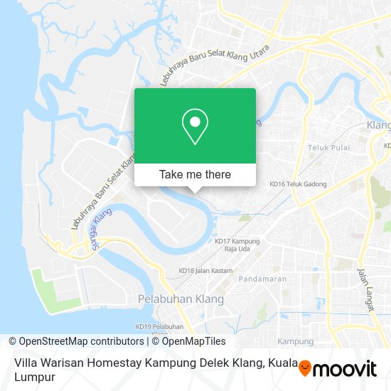 Villa Warisan Homestay Kampung Delek Klang map