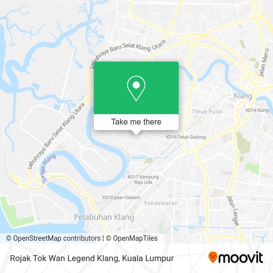 Rojak Tok Wan Legend Klang map