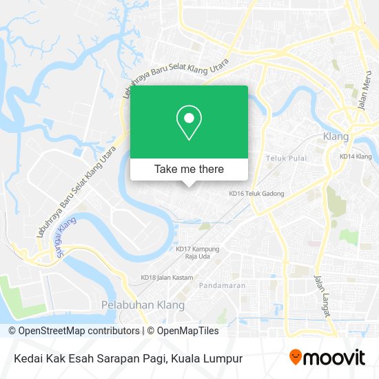 Kedai Kak Esah Sarapan Pagi map