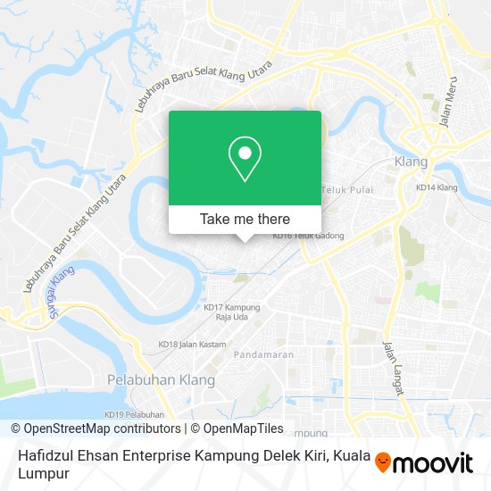 Peta Hafidzul Ehsan Enterprise Kampung Delek Kiri
