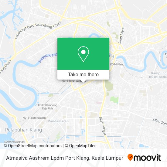 Atmasiva Aashrem Lpdm Port Klang map