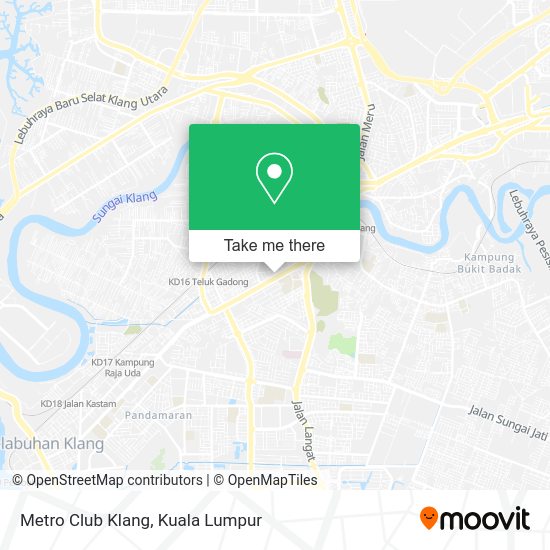 Peta Metro Club Klang