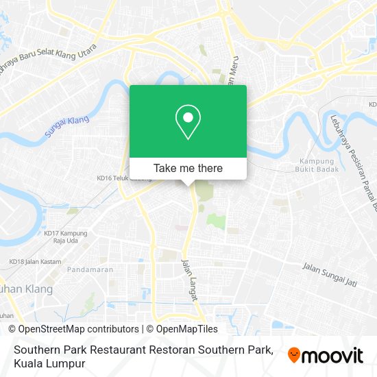 Southern Park Restaurant Restoran Southern Park map
