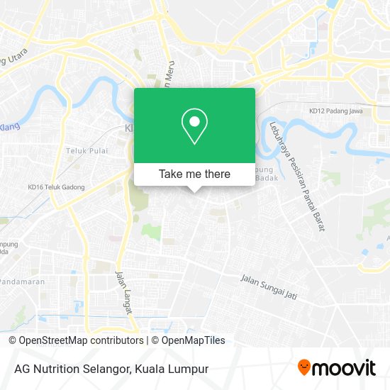 AG Nutrition Selangor map