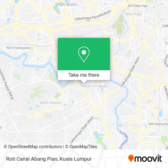 Roti Canai Abang Pian map