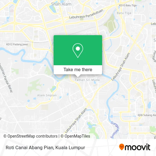 Roti Canai Abang Pian map