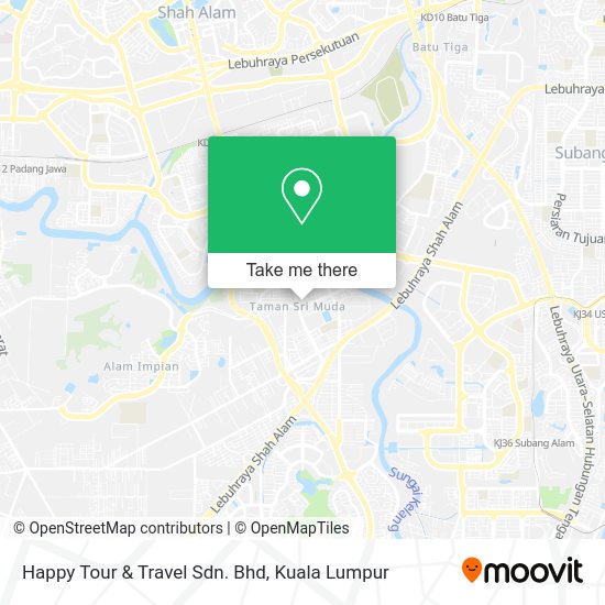 Peta Happy Tour & Travel Sdn. Bhd