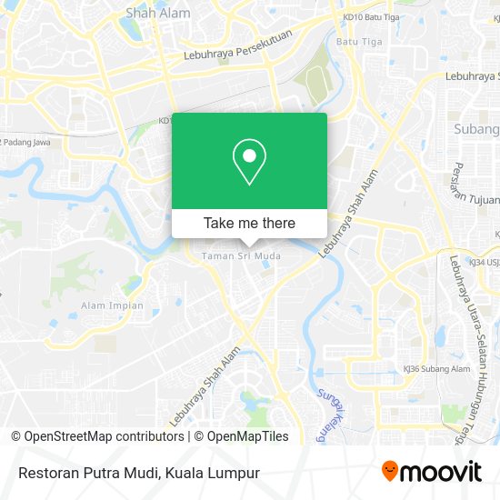Peta Restoran Putra Mudi