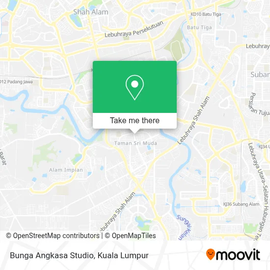 Bunga Angkasa Studio map