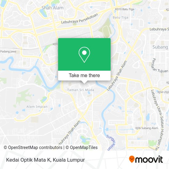 Peta Kedai Optik Mata K