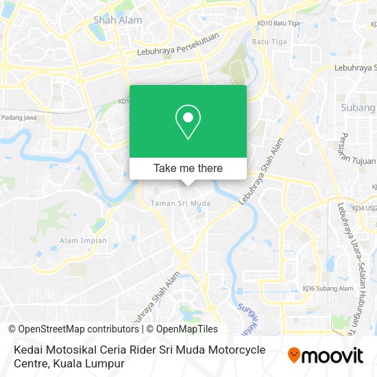 Kedai Motosikal Ceria Rider Sri Muda Motorcycle Centre map
