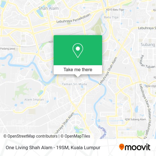 One Living Shah Alam - 19SM map