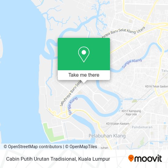 Cabin Putih Urutan Tradisional map