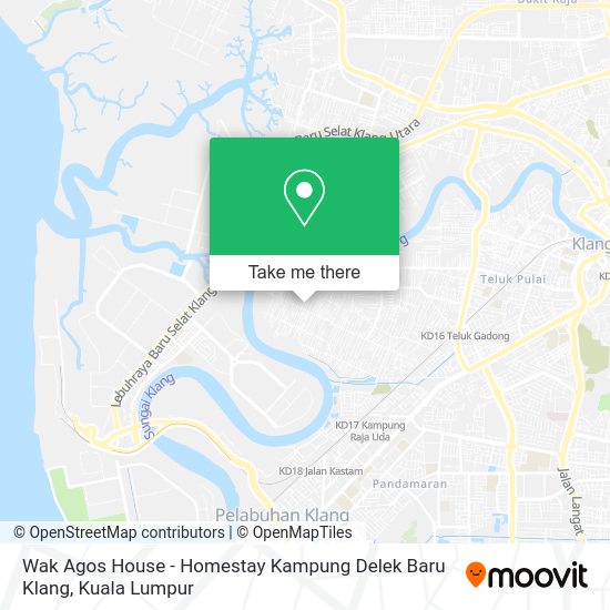 Wak Agos House - Homestay Kampung Delek Baru Klang map