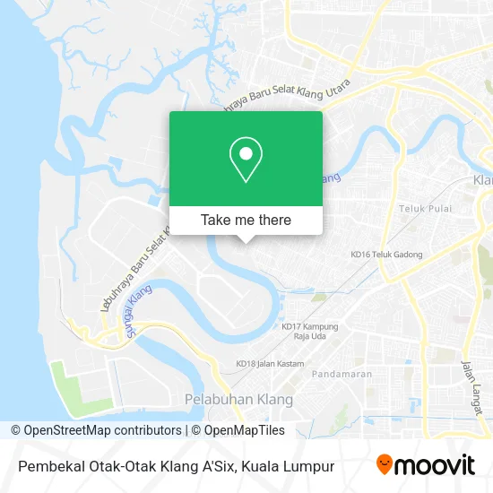 Pembekal Otak-Otak Klang A'Six map