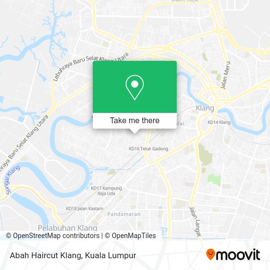 Abah Haircut Klang map