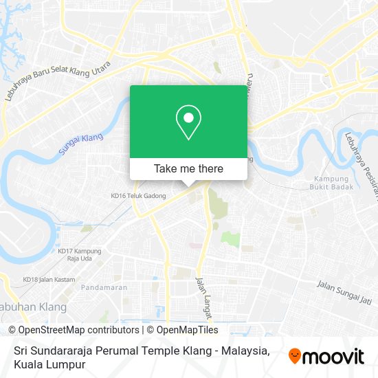 Sri Sundararaja Perumal Temple Klang - Malaysia map