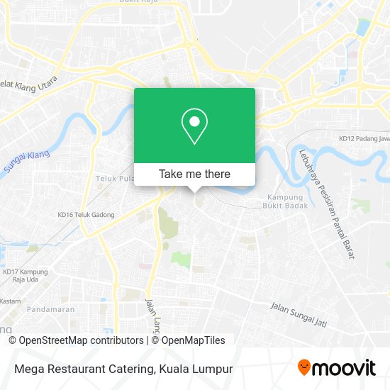 Mega Restaurant Catering map