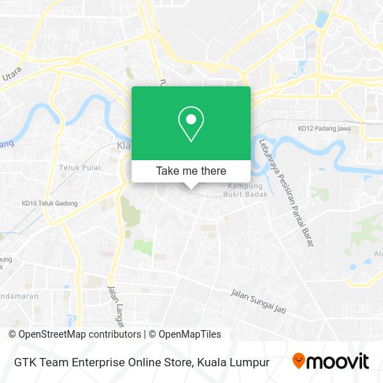 GTK Team Enterprise Online Store map