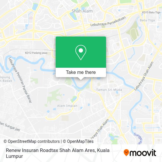 Renew Insuran Roadtax Shah Alam Ares map