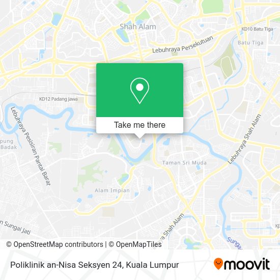 Poliklinik an-Nisa Seksyen 24 map