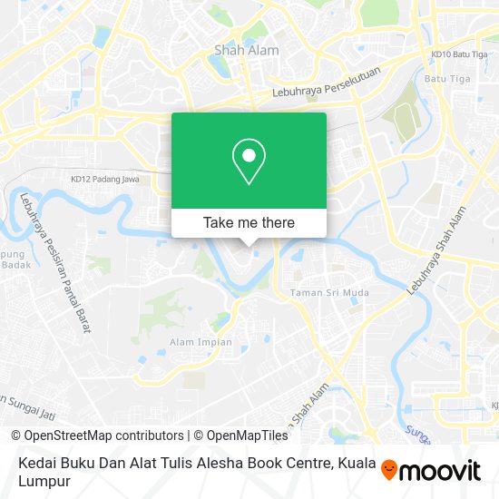 Peta Kedai Buku Dan Alat Tulis Alesha Book Centre