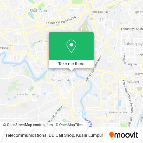 Telecommunications IDD Call Shop map