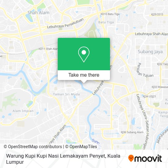 Warung Kupi Kupi Nasi Lemakayam Penyet map