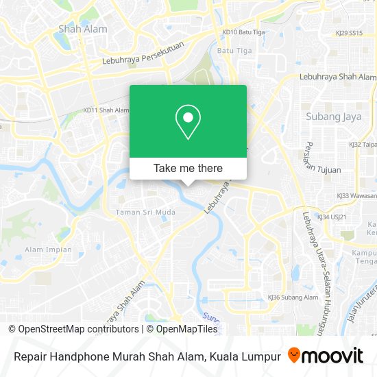 Repair Handphone Murah Shah Alam map