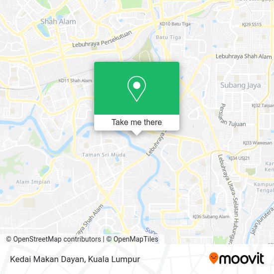 Kedai Makan Dayan map