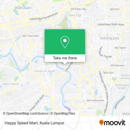 Happy Speed Mart map