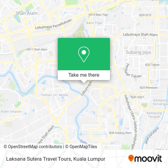 Laksana Sutera Travel Tours map