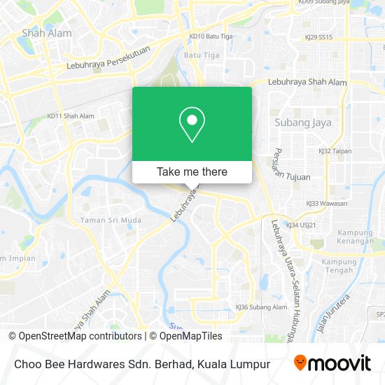 Choo Bee Hardwares Sdn. Berhad map