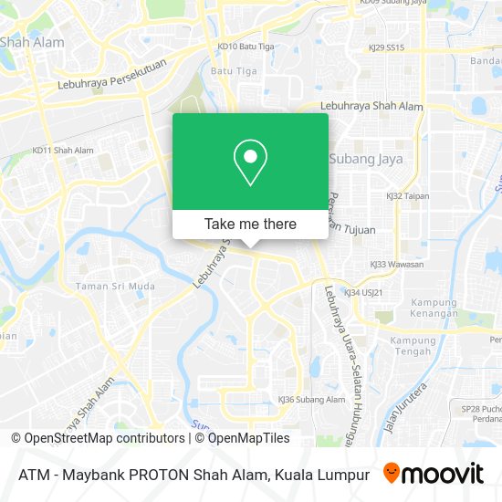Peta ATM - Maybank PROTON Shah Alam