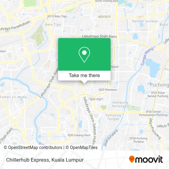 Chillerhub Express map