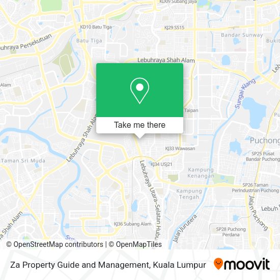 Za Property Guide and Management map
