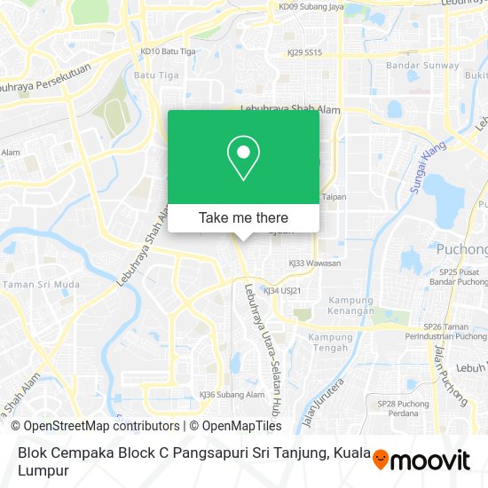 Blok Cempaka Block C Pangsapuri Sri Tanjung map