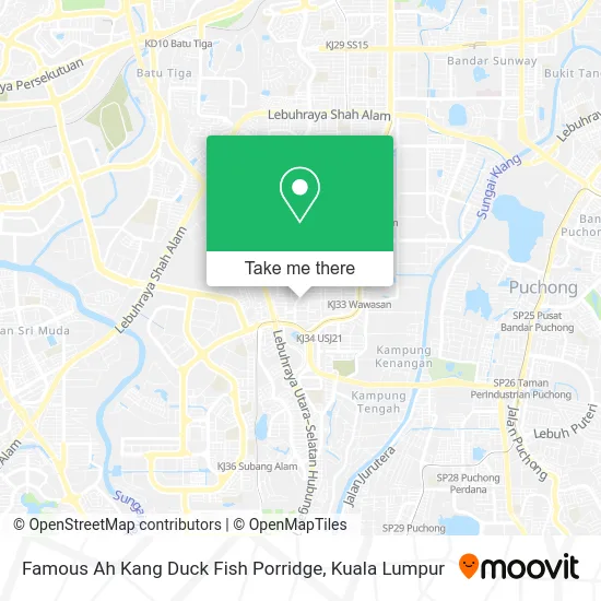 Peta Famous Ah Kang Duck Fish Porridge