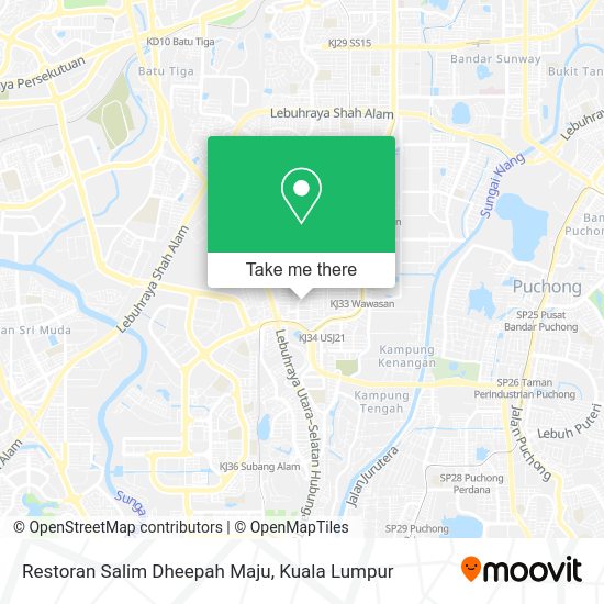 Peta Restoran Salim Dheepah Maju